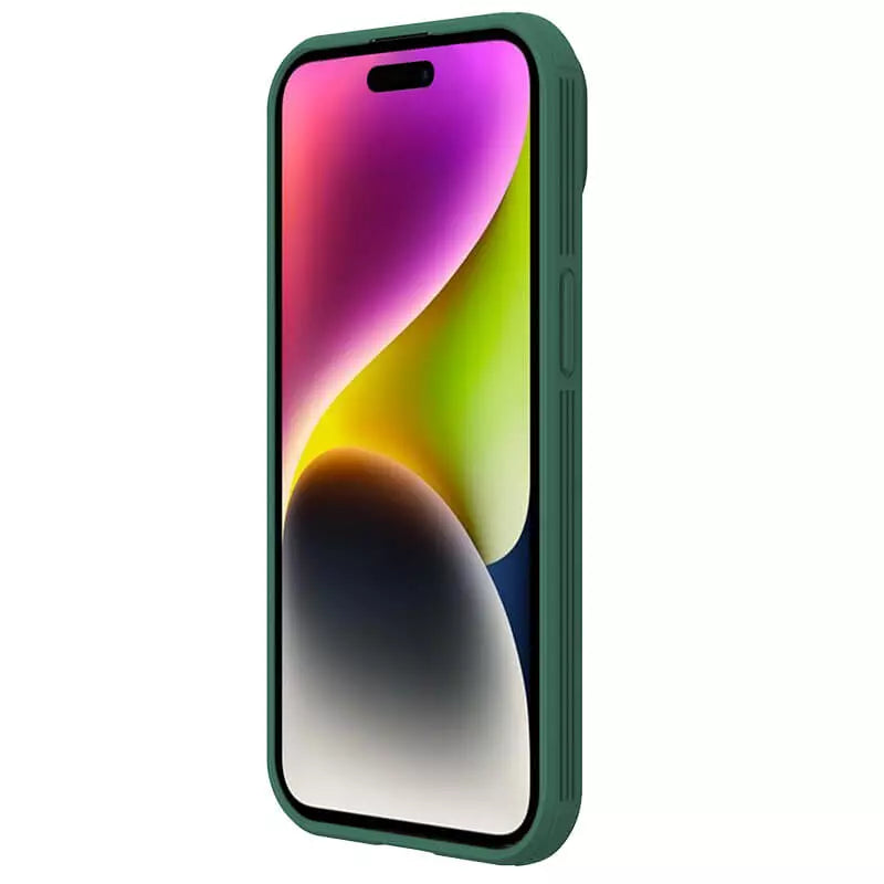 Apple iPhone 15 Cam Shield Pro Case Cover Green By Nillkin