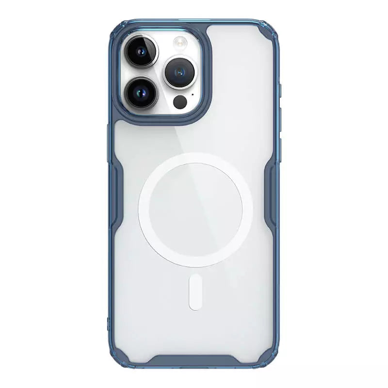 Apple iPhone 15 Pro Max Nature TPU Pro Magnetic Blue case By Nillkin