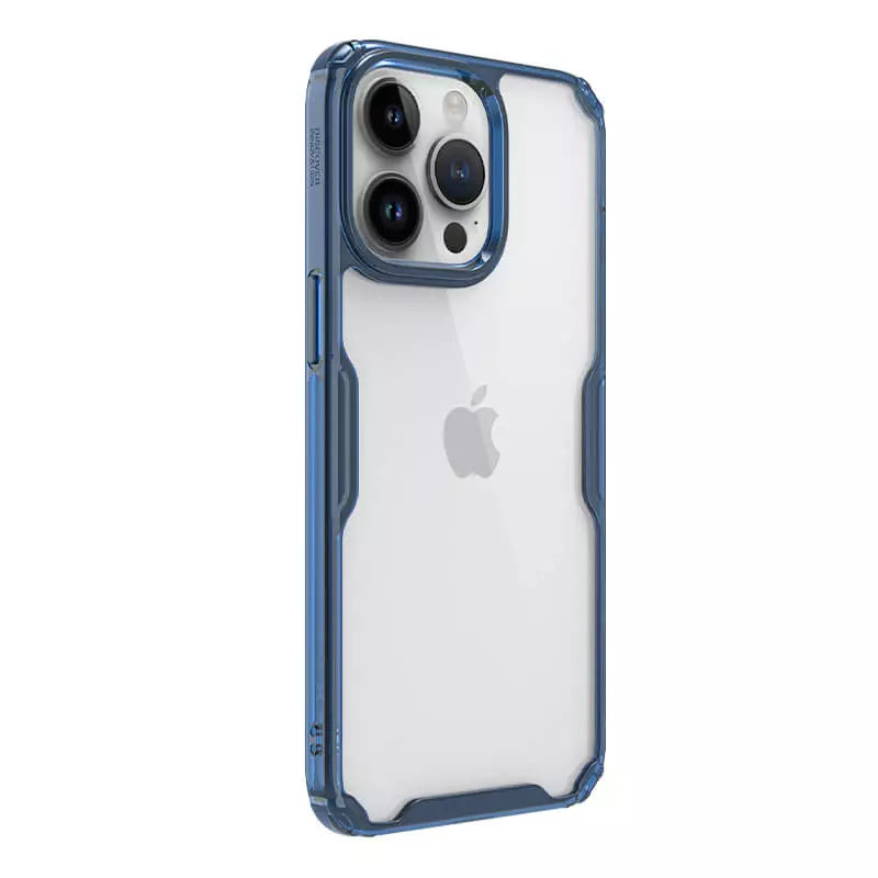 Apple iPhone 15 Pro Nature TPU Pro Series Blue Case By Nillkin