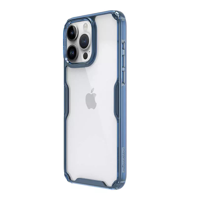 Apple iPhone 15 Pro Nature TPU Pro Series Blue Case By Nillkin