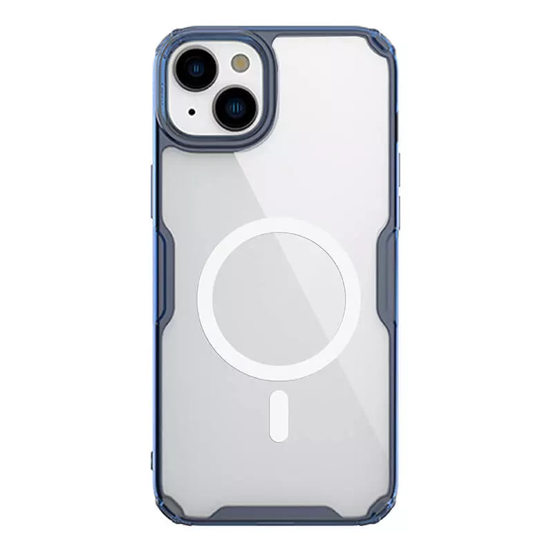 Apple iPhone 15 Nature TPU Pro Magnetic Blue Case By Nillkin