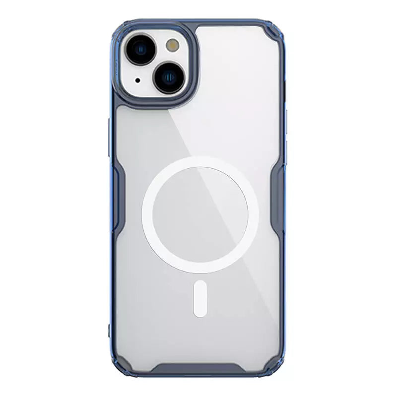 Apple iPhone 15 Plus Nature TPU Pro Magnetic Blue Case By Nillkin