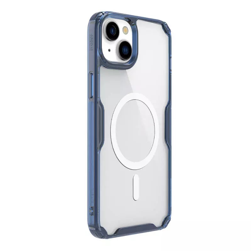 Apple iPhone 15 Nature TPU Pro Magnetic Blue Case By Nillkin