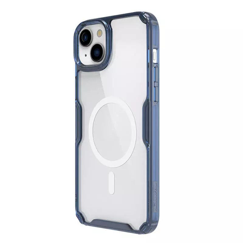 Apple iPhone 15 Nature TPU Pro Magnetic Blue Case By Nillkin