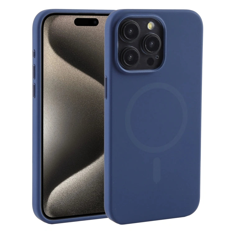 Mutural Silicone with Camera Aluminum Protector for Apple iPhone 15 Pro and 15 Pro Max Case in Blue, Navy Blue, Green and Purple colors