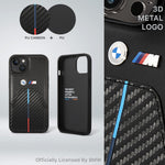 BMW M Collection Quilted PU Carbon iPhone 14, 14 Plus, 14 Pro, 14 Pro Max
