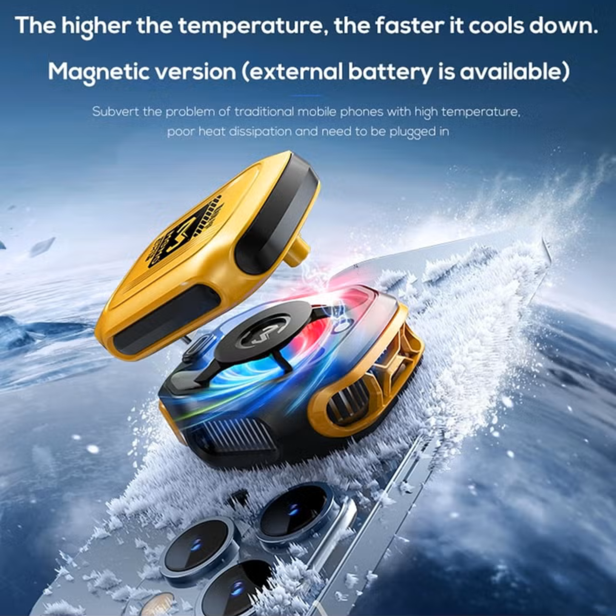 Memo CX12 Magnetic Phone Cooler – Gaming Cooling Fan | 10W Fast Cooling