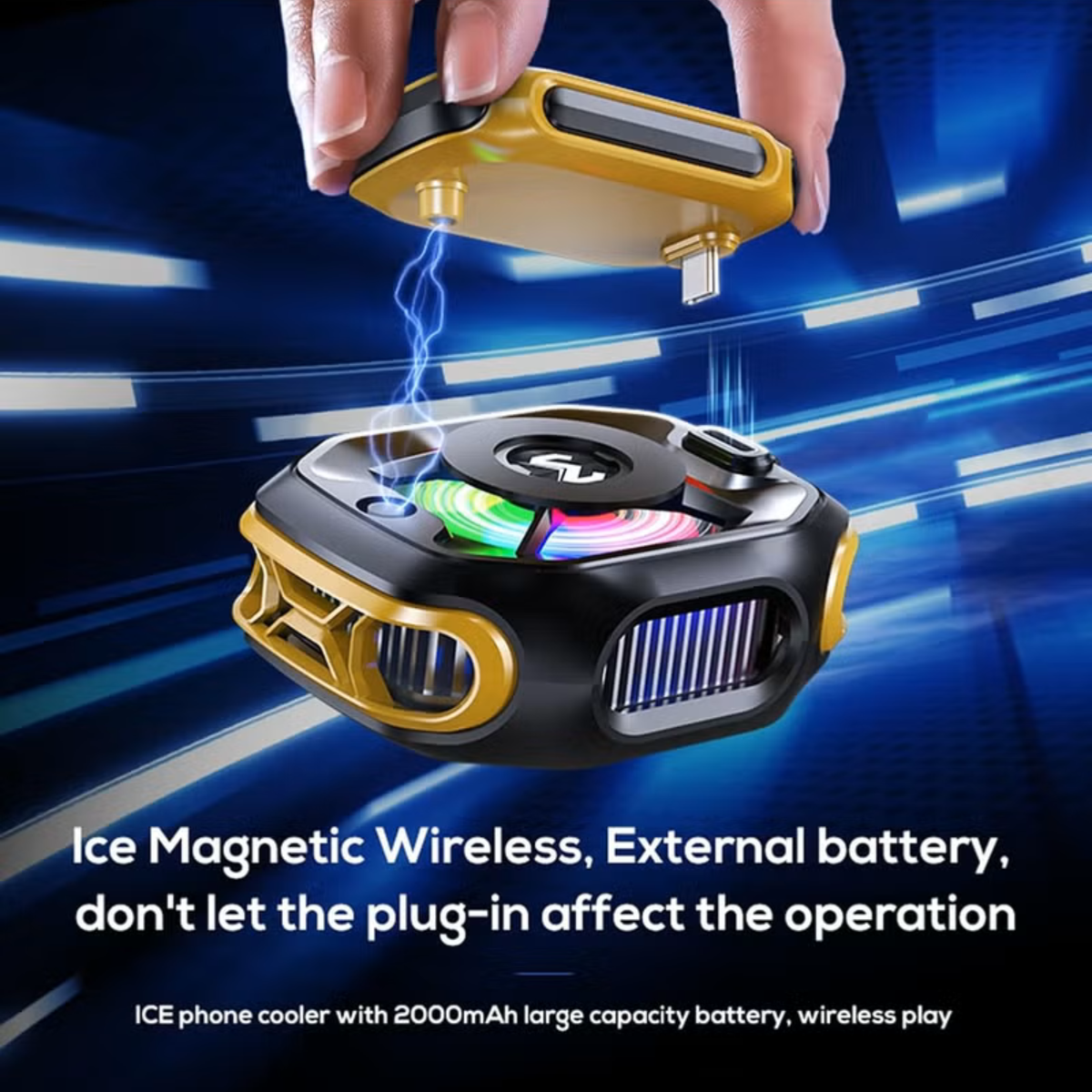 Memo CX12 Magnetic Phone Cooler – Gaming Cooling Fan | 10W Fast Cooling