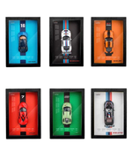 Castora™ Premium 3D Wall Frame Alloy Car Model – Luxury Diecast Collectible Display