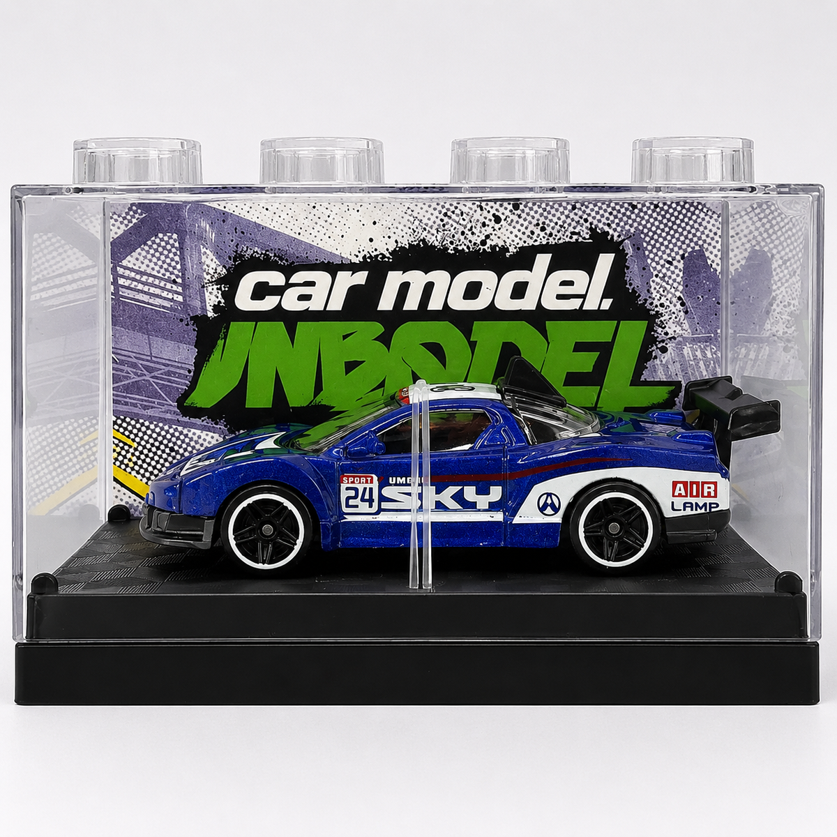 Die-Cast Car Model Toy with Display Case | Premium Miniature Collectible