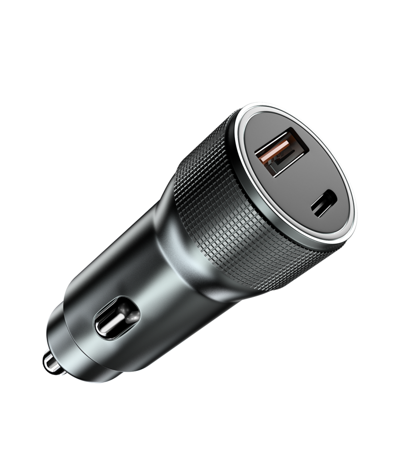 QUICK CAR CHARGER3.0 | 36W OUTPUT | 2USB PORT | PD CHARGING