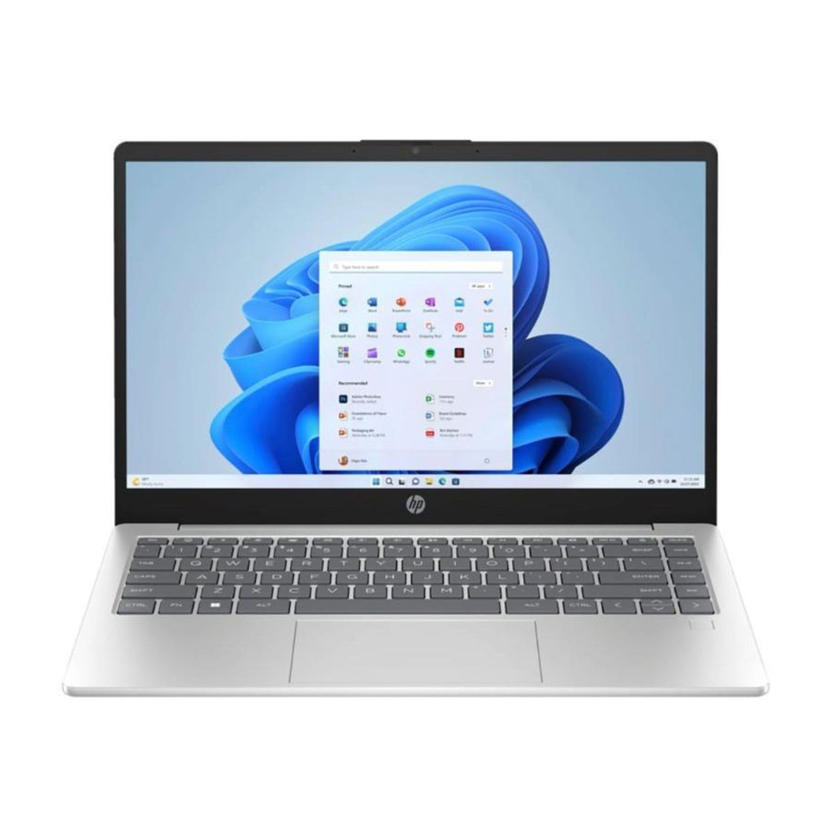 HP 14-EP0093NK Laptop Intel Core i3-1315U 8GB RAM 512GB SSD 14" FHD Backlit Silver French Keyboard