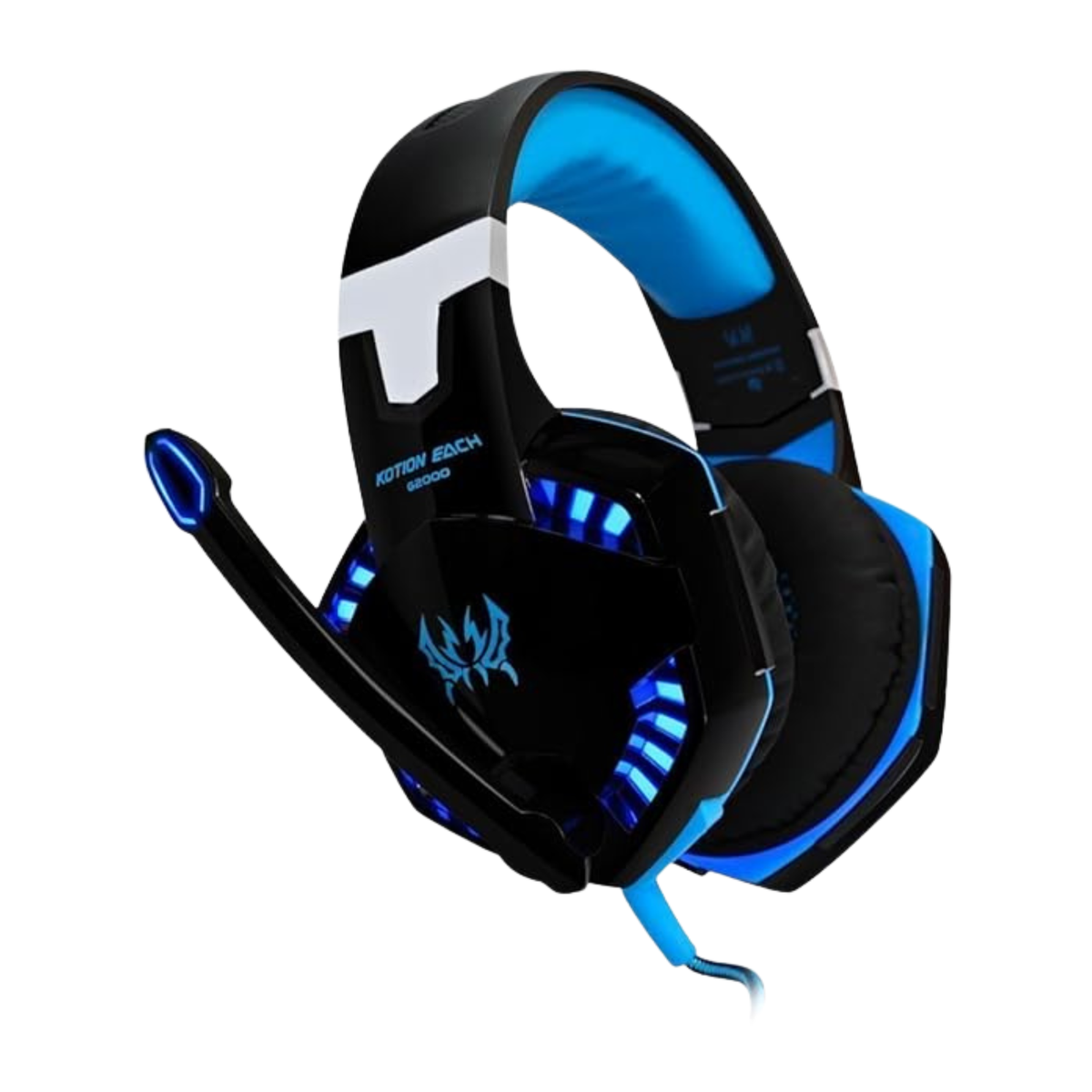 Kotion Each G2000 Pro Gaming Headset – RGB LED | 3.5mm + USB | Noise Cancelling Mic
