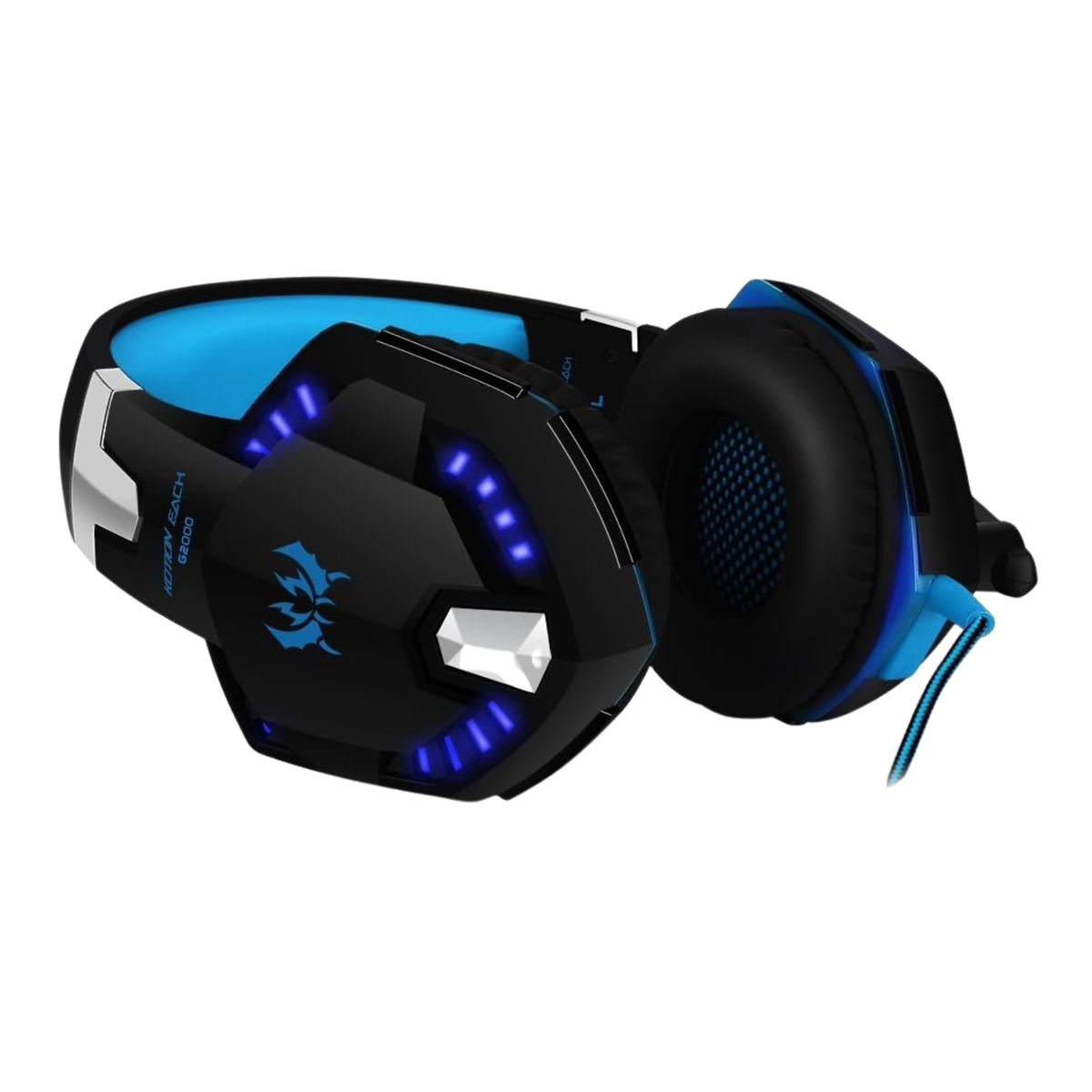 Kotion Each G2000 Pro Gaming Headset – RGB LED | 3.5mm + USB | Noise Cancelling Mic