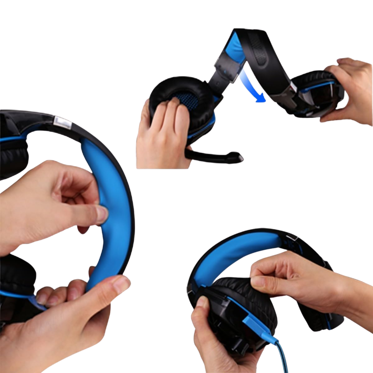 Kotion Each G2000 Pro Gaming Headset – RGB LED | 3.5mm + USB | Noise Cancelling Mic