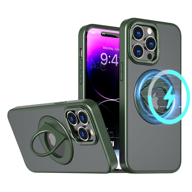 Desert Stylish Rotating Ring Magnetic Holder Phone Case for Apple iPhone's