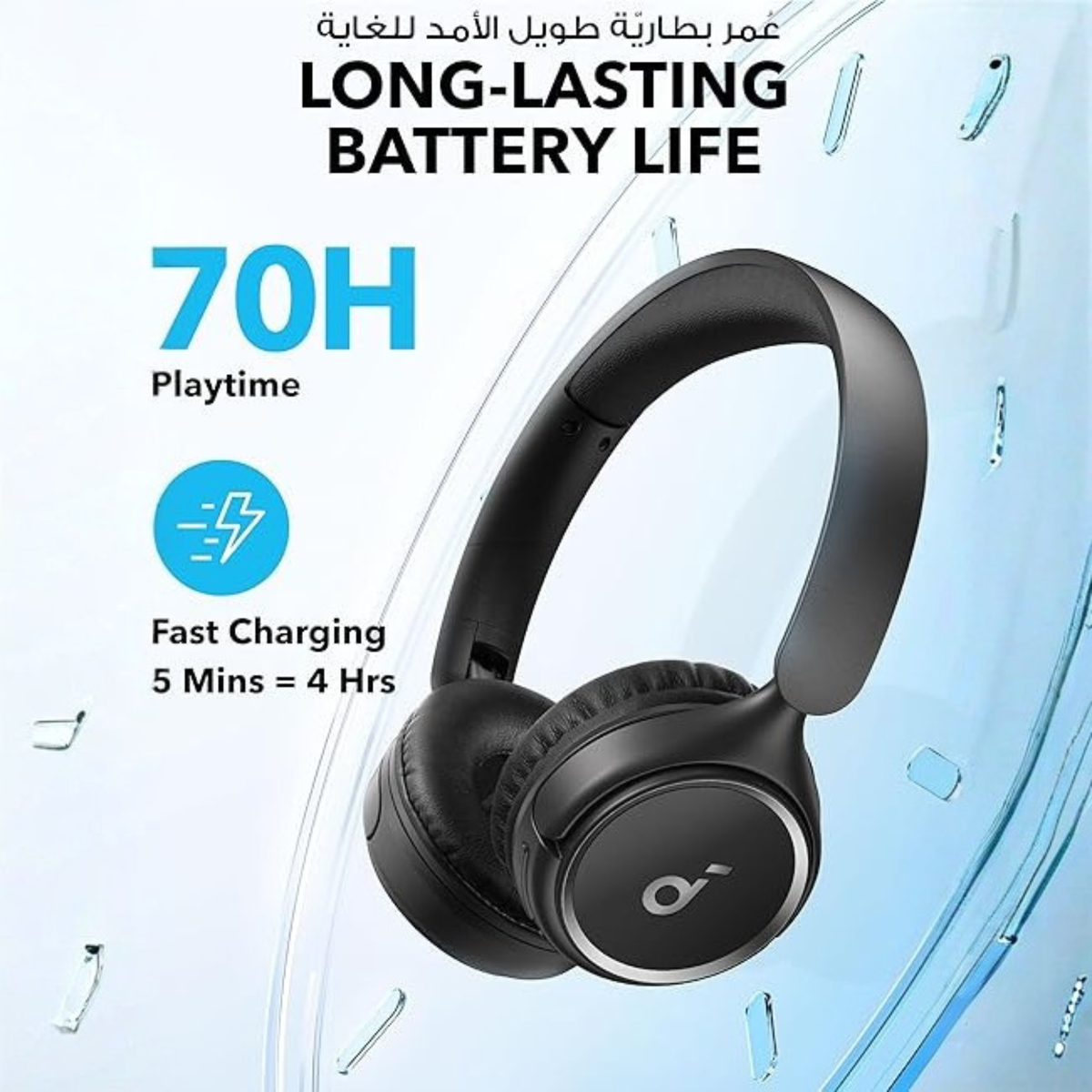 Soundcore H30i Wireless Bluetooth Headphones – 70 Hours Playtime | Fast Charging | Deep Bass