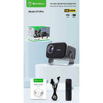 SmartBarry HT12 Pro 4K Smart Projector 5G WiFi Bluetooth HD Home Cinema Portable Projector