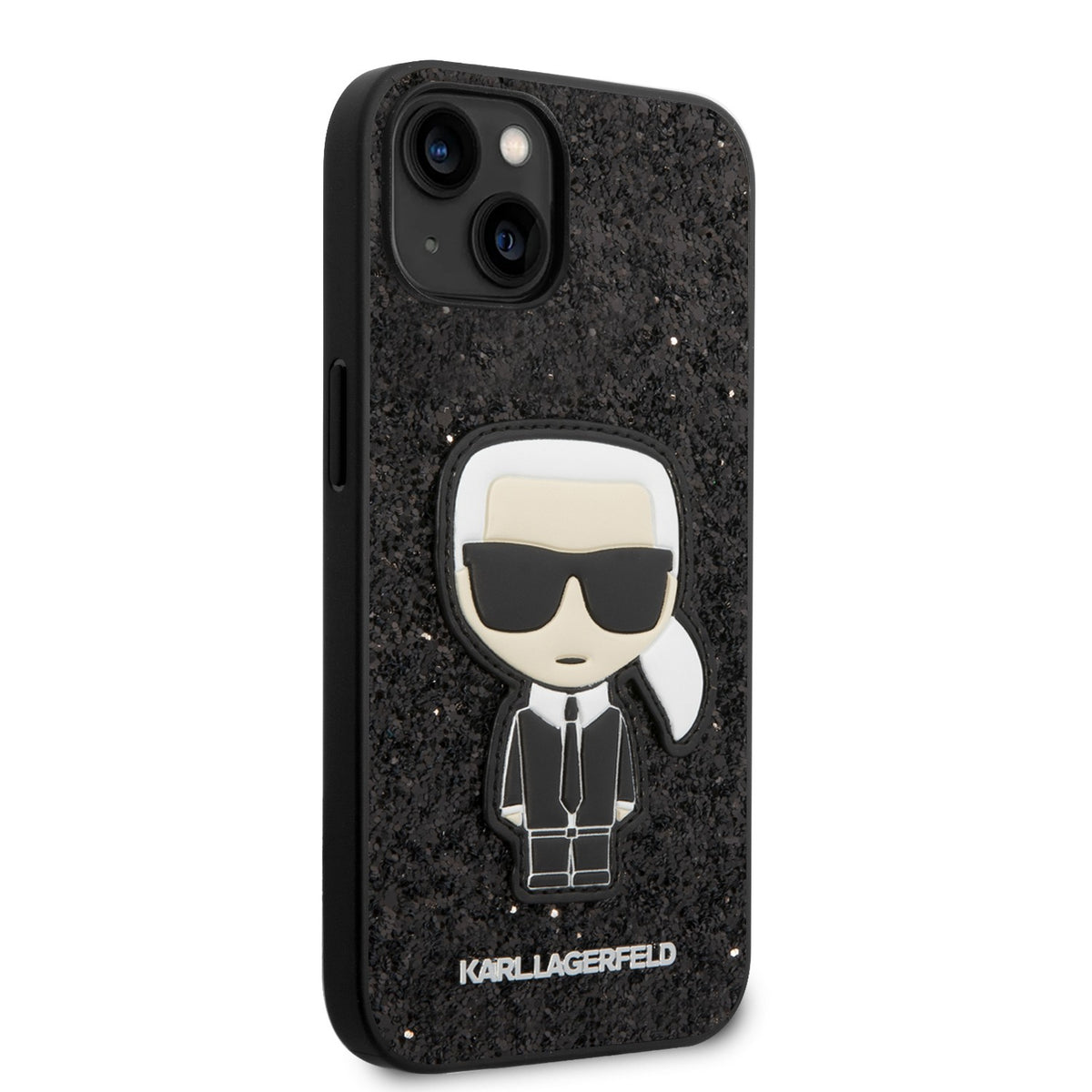Karl Lagerfeld Glitter Flakes Case With Ikonik Patch