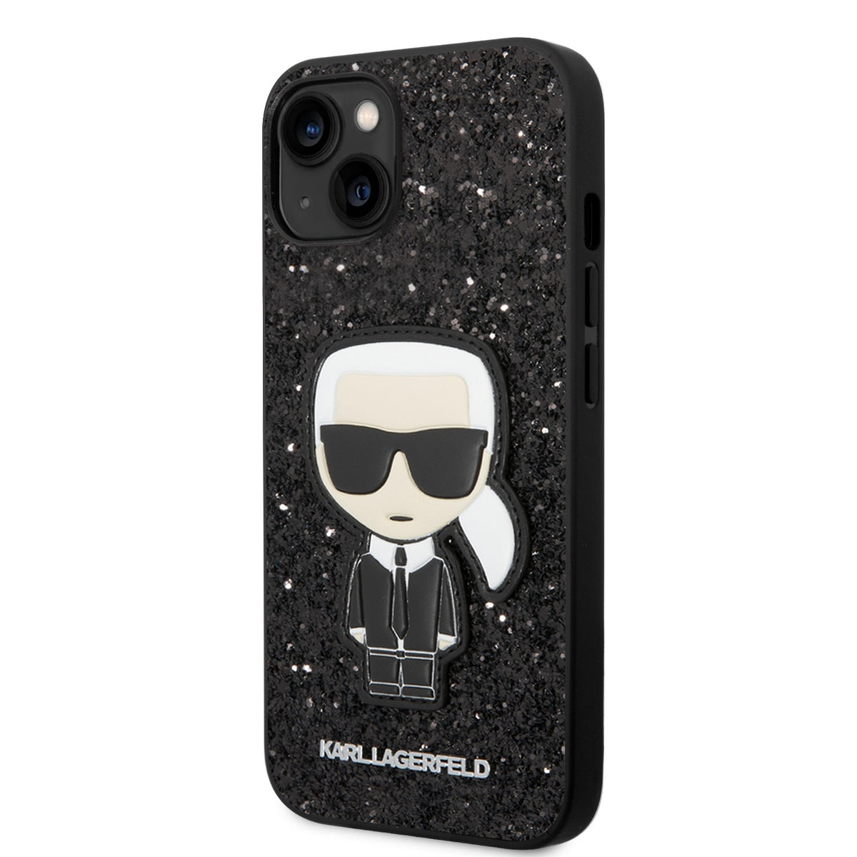 Apple iPhone 14 and 14 Plus Karl Lagerfeld Glitter Flakes Case 