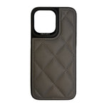 Apple iPhone 15 Pro & 15 Pro Max Premium Nylon Puffy Case in Black, Brown, Blue and Purple Colors