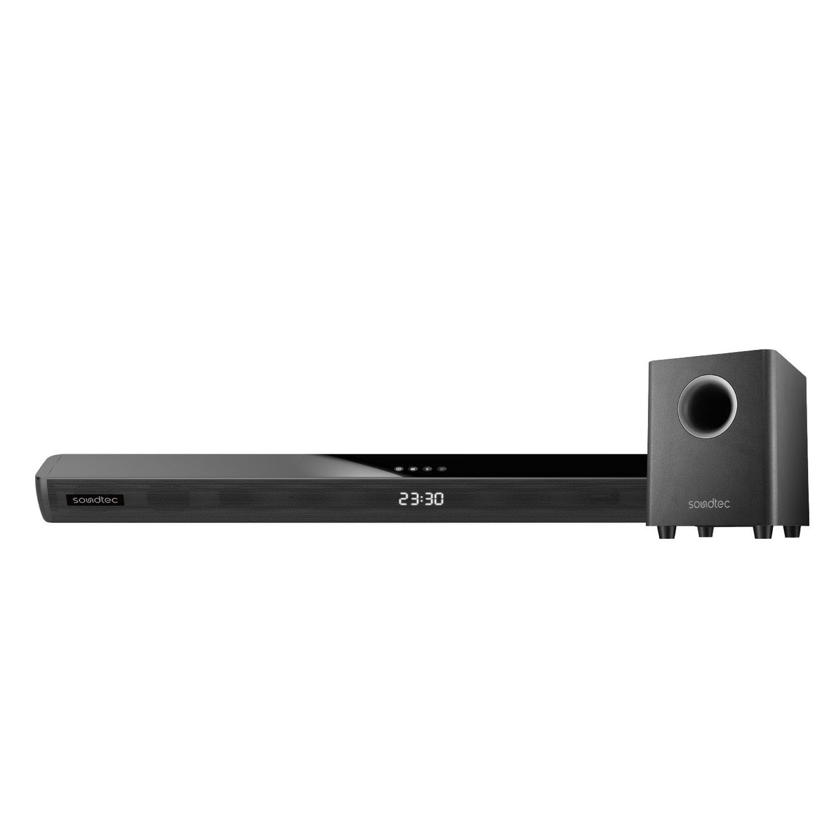 Porodo Soundtec 2.1CH Soundbar With Wireless Subwoofer 150W - Black