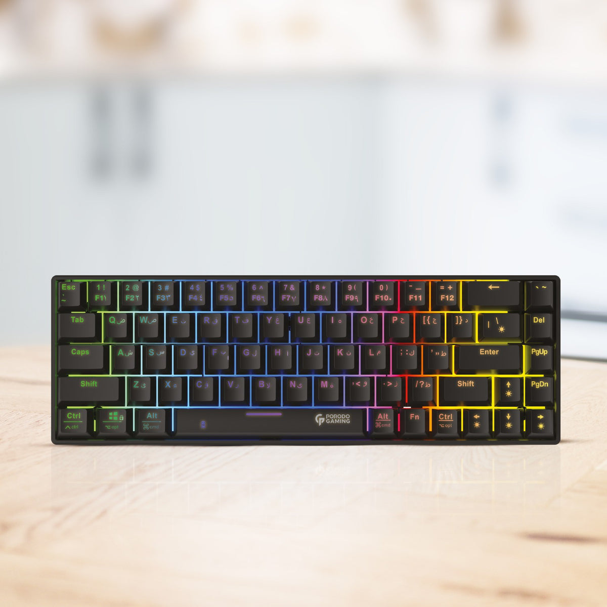 Porodo Gaming Mechanical Keyboard with Wired and Bluetooth Dual Version