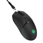 Porodo Gaming 7D Wireless RGB Mouse 10000 DPI with Built-In Rechargable Battery 600mAh - Black [ PDX313-BK ]