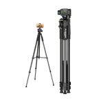 Plokama PK-9950 Camera & Mobile Tripod 150cm with Remote Control | 360° Adjustable Professional Stand