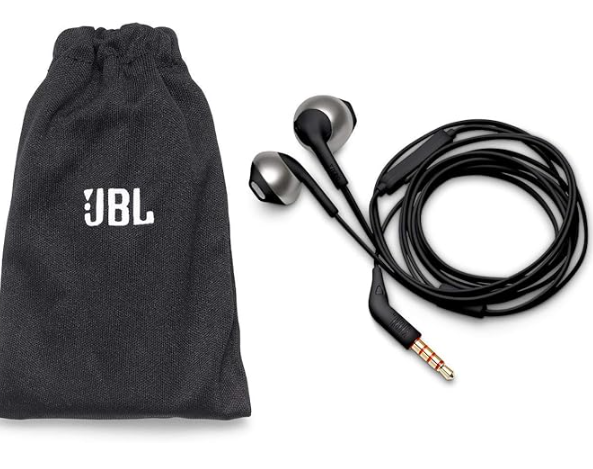 JBL Tune 205 In-Ear Wired Headphone with Soft Carrying Pouch