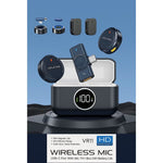 VIPLATINA VR11 Dual Wireless Microphone USB-C HD Noise Reduction Lavalier Mic