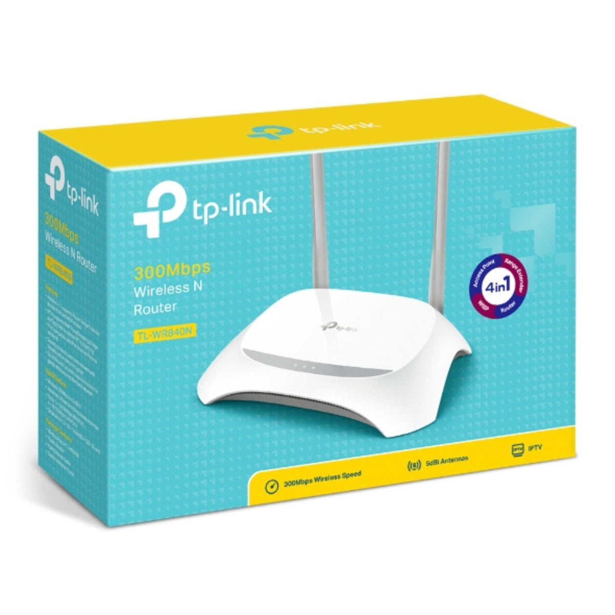 TP-Link TL-WR840N 300Mbps Wireless N Router 2.4GHz WiFi Home Router