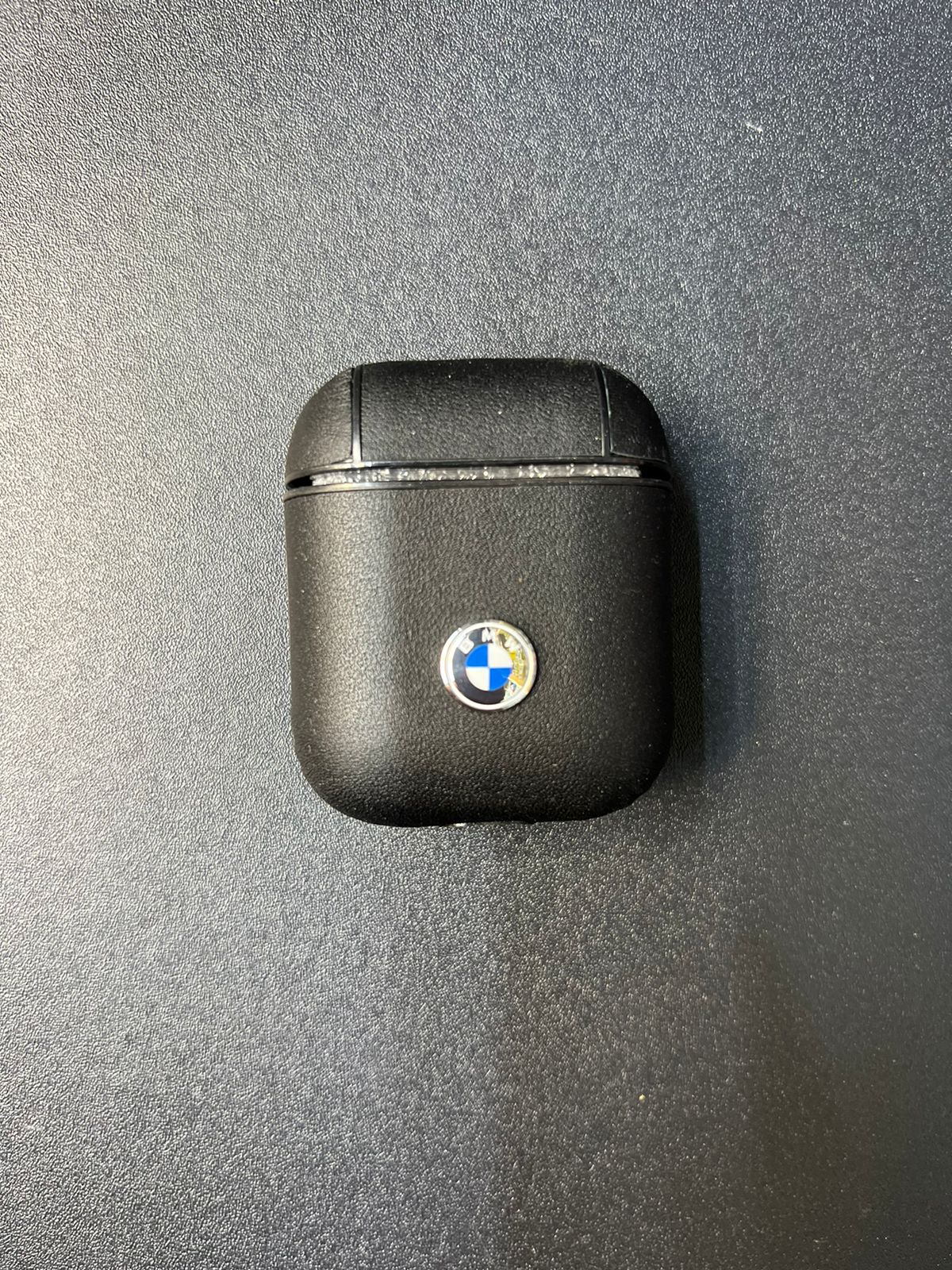 Bmw Motorsports PC Leather AirPods Case with Metal Logo