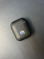 Bmw Motorsports PC Leather AirPods Case with Metal Logo