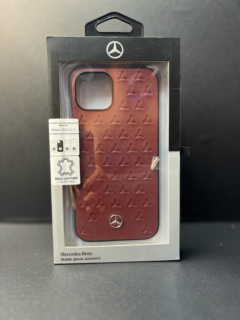 Mercedes-Benz iPhone 13 Pro Max Leather With Stars Pattern