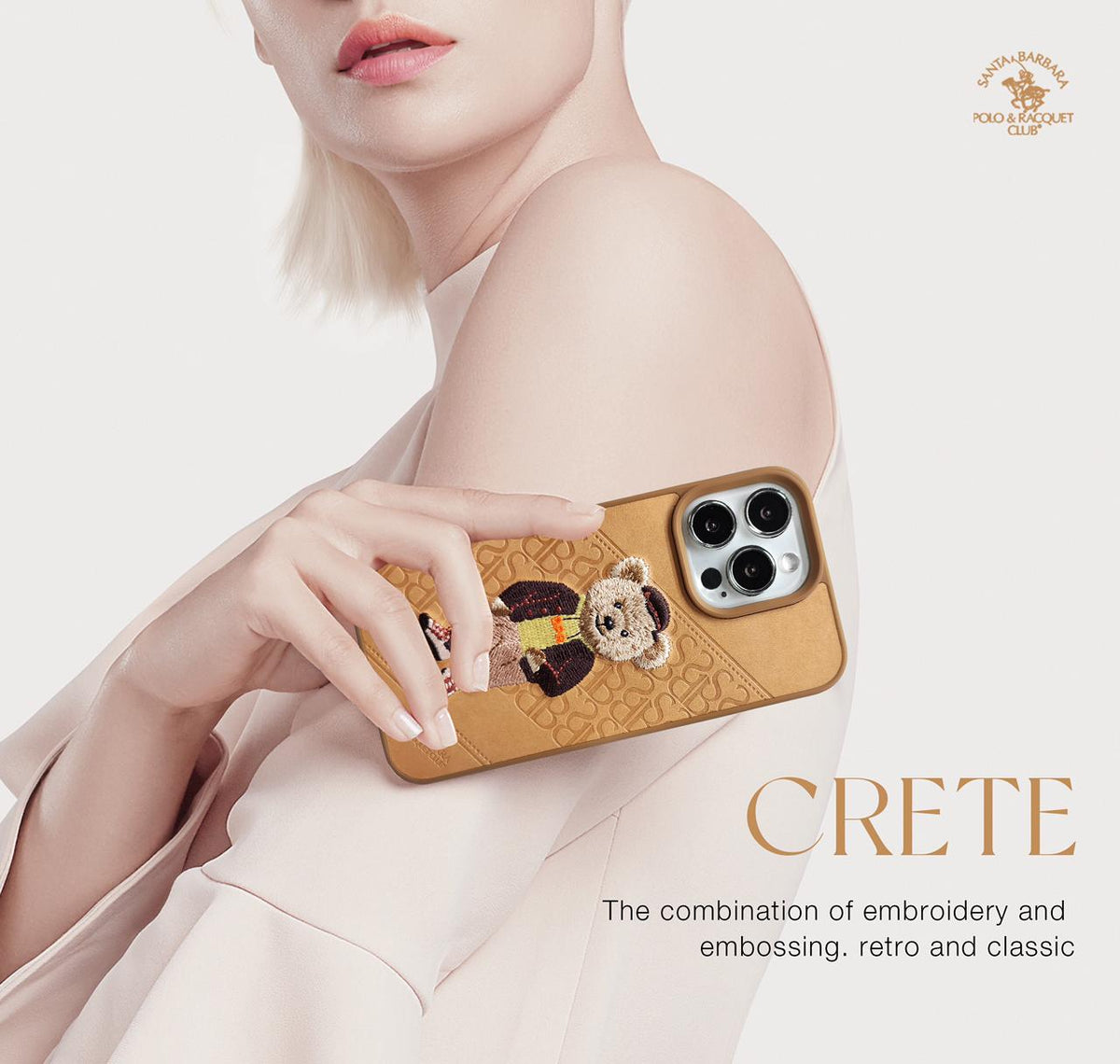iPhone 13 Pro Max Crete Series Genuine Santa Barbara Leather Case