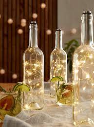 Wine bottle lantern