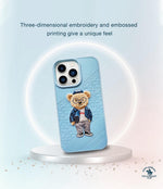 iPhone 13 Pro Max Crete Series Genuine Santa Barbara Leather Case - Brown