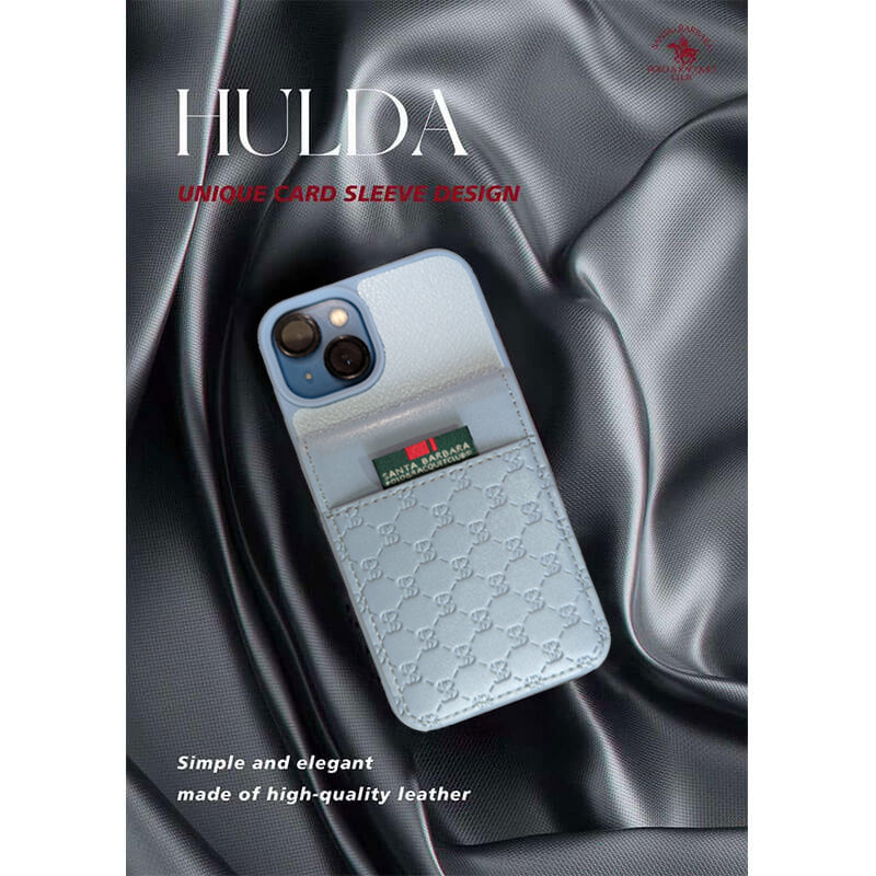iPhone 14 Hulda Series Genuine Santa Barbara Leather Case