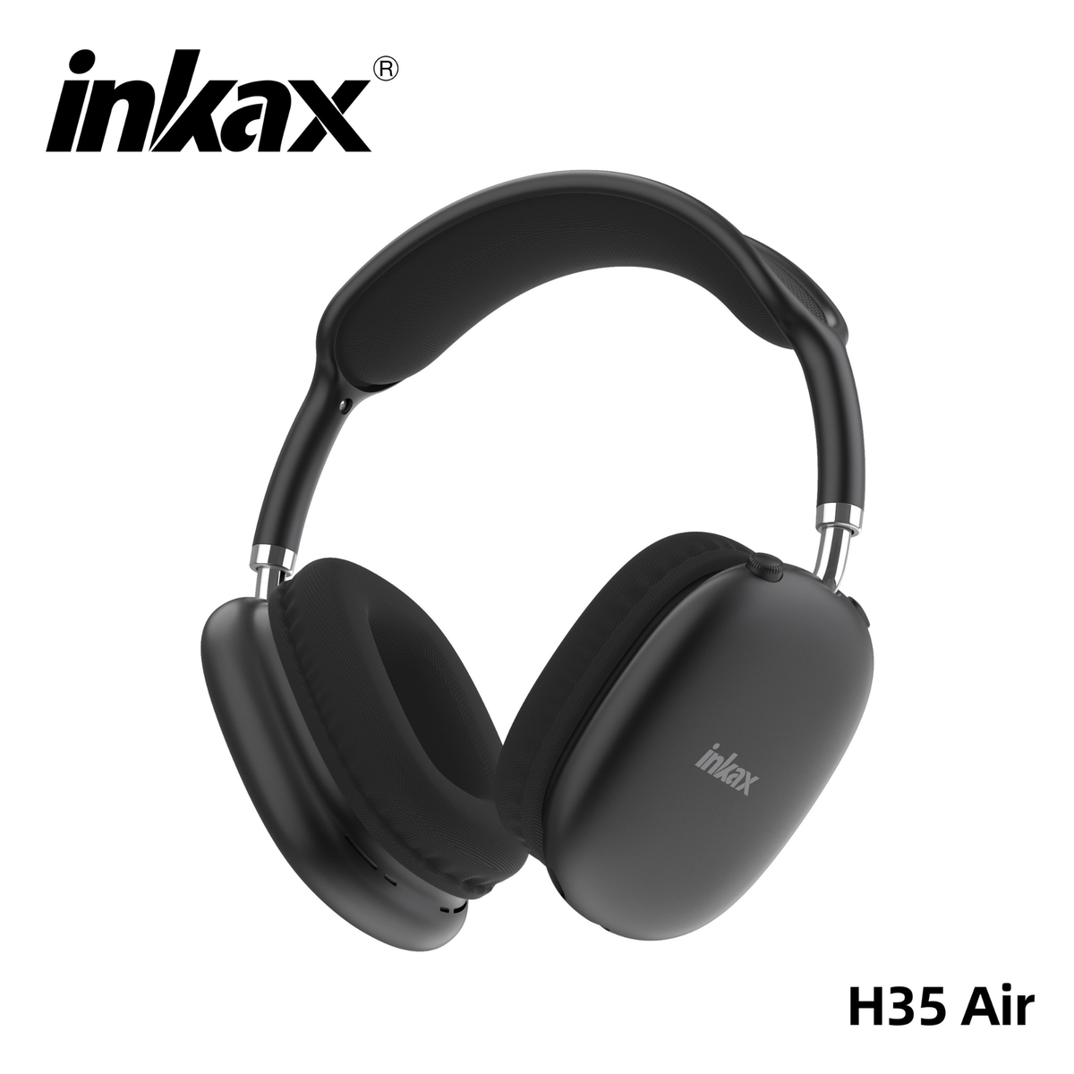Inkax H35 Air Wireless Bluetooth Headphones – 45 Hours Playtime | Pure Bass | Over-Ear Headset