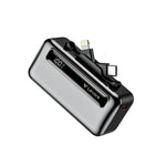 LEVORE LP611 3-in-1 Mini Power Bank 5000mAh 20W Fast Charging Portable Charger with Built-In USB-C Plug & Folding Stand