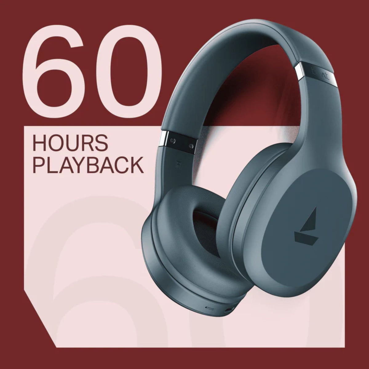 boAt Rockerz 412 Wireless Headphones Active Black Bluetooth v5.4 80 Hours Playback ENx Technology