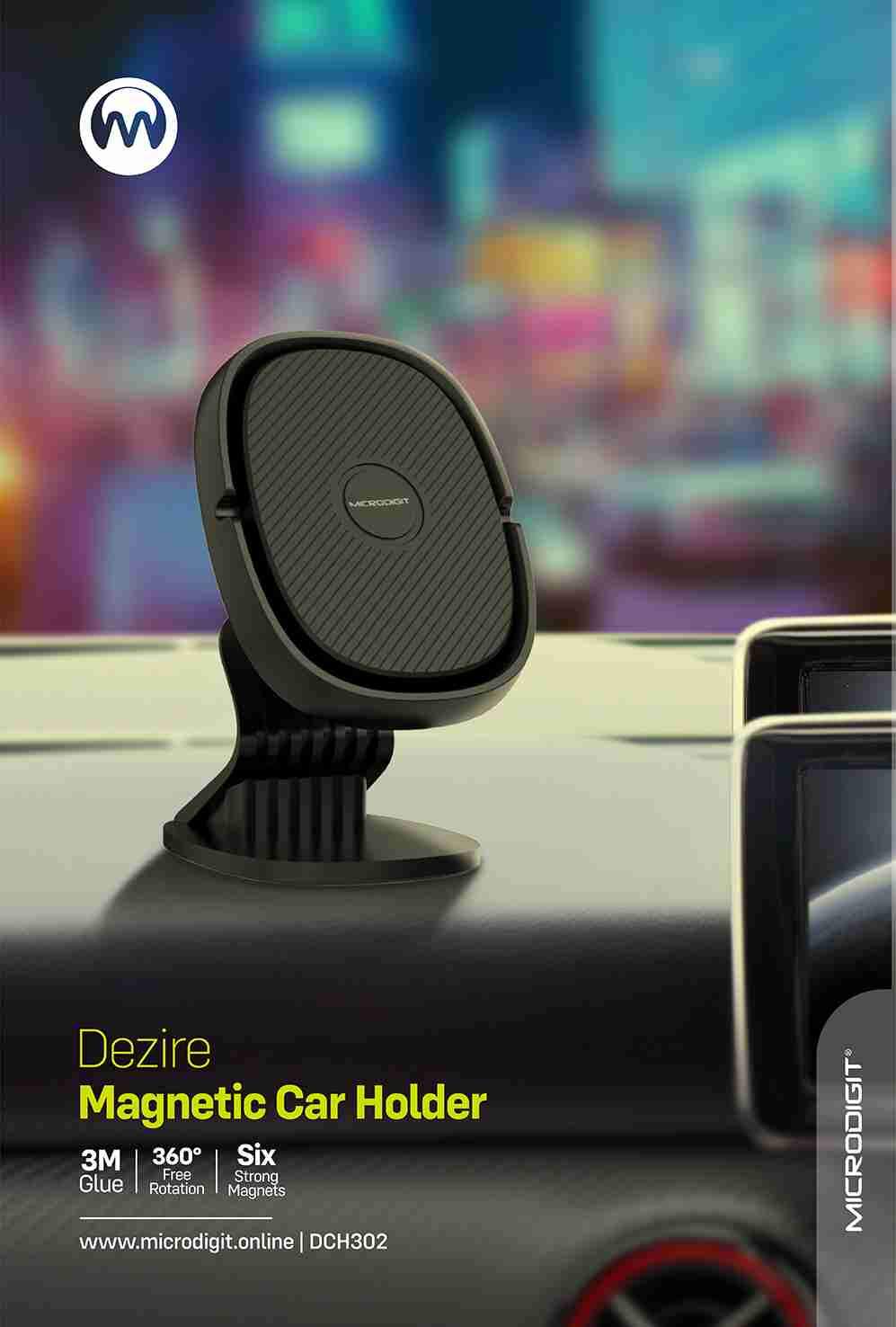 MAGNETIC CAR HOLDER - DCH302 | Microdigit