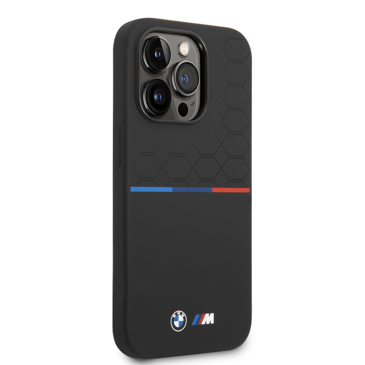 BMW Liquid Silicone Case Printed UV Varnish -iPhone 14 Pro Max - Black