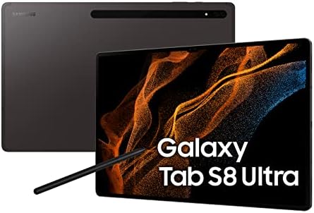 Samsung Galaxy Tab S8 Ultra 5G 256GB (Dark Grey) SM-X906BZAEXSA - International version 14.6 12gbRam/256gb Rom