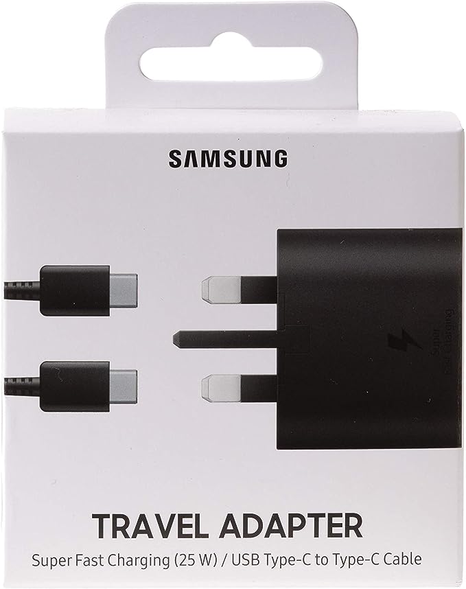 25W Fast Charger for Samsung Galaxy S23, S23+, S22, S22Ultra, S22+, S21, S20, A32, A33, A53, A73, USB C Super Fast Charger Plug with 1.5m Type C Charging Cable
