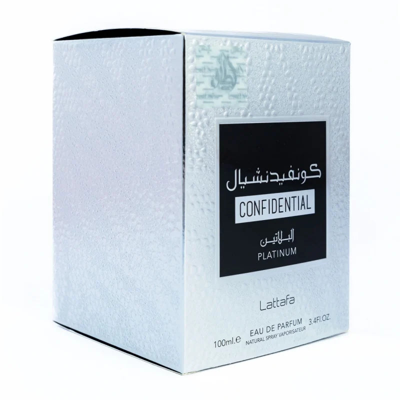 Confidential Platinum Indulge in Luxury Men's Perfume by Lattafa