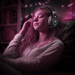 Green K10 RGB Professional Gaming Headphones - Black