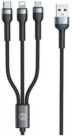 MICRODIGIT 3IN 1CHARGING CABLE DC201