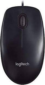 Logitech M90 USB Wired Mouse - Black